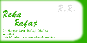 reka rafaj business card